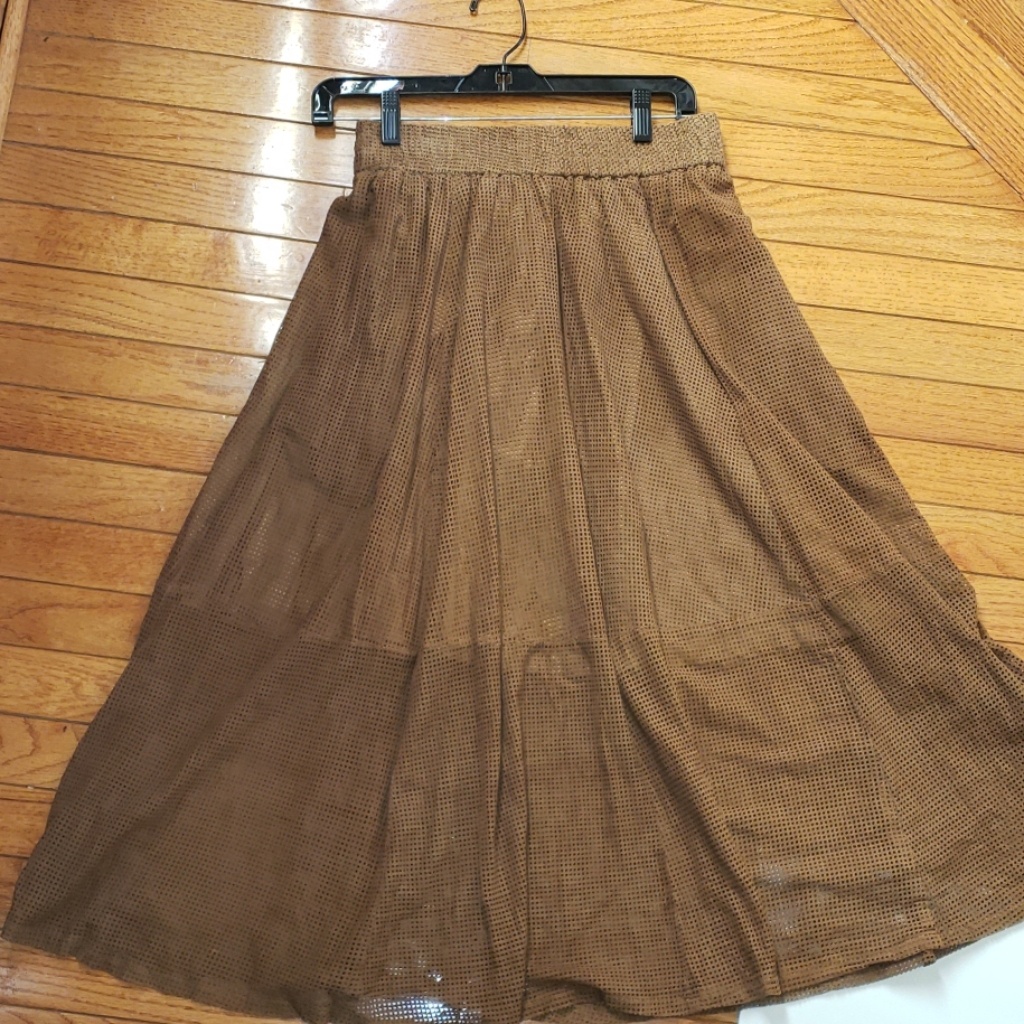 Muubaa Lightweight Real Suede Nwt Skirt